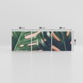 Obraz na płótnie 90x30 - Monstera Liście - monstera, liście