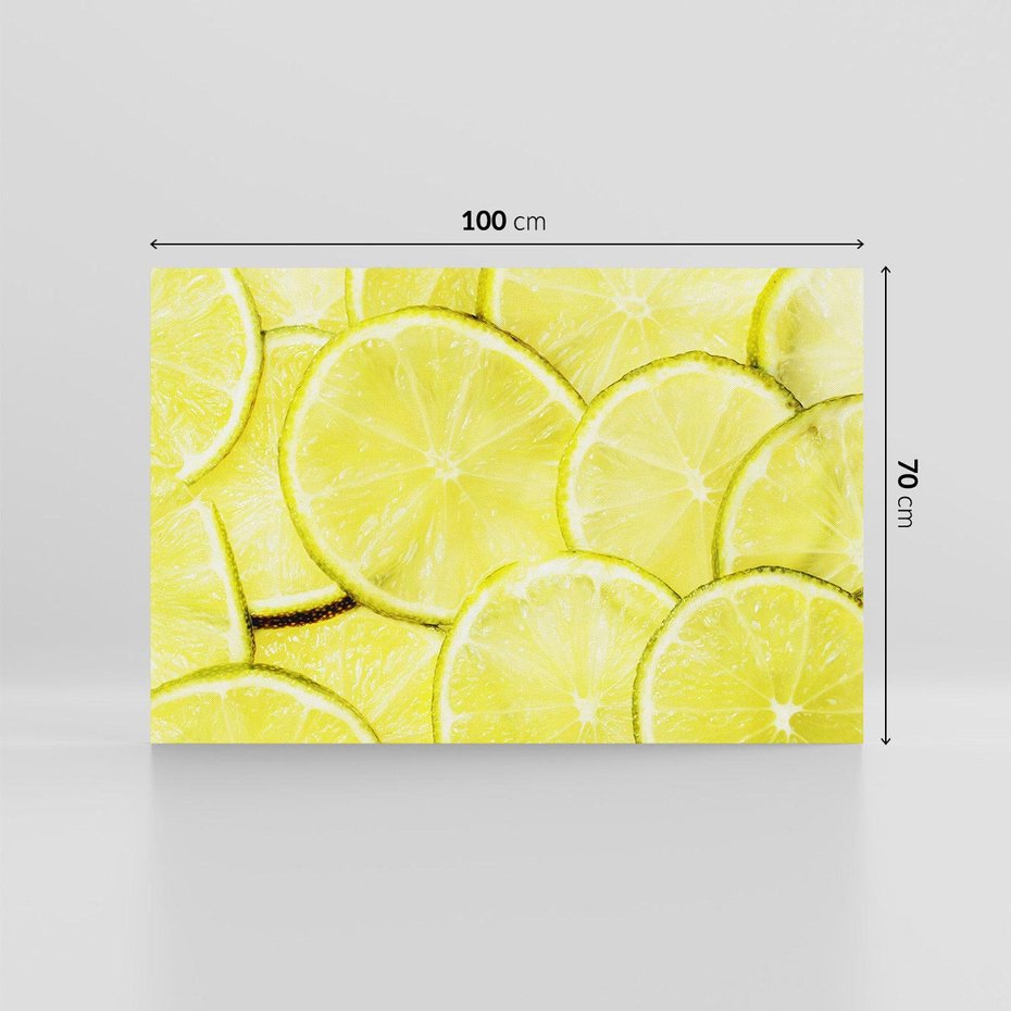 Obraz na płótnie 100x70 - Cytryny, Limonki - Owocowa Świeżość - cytryny, limonki