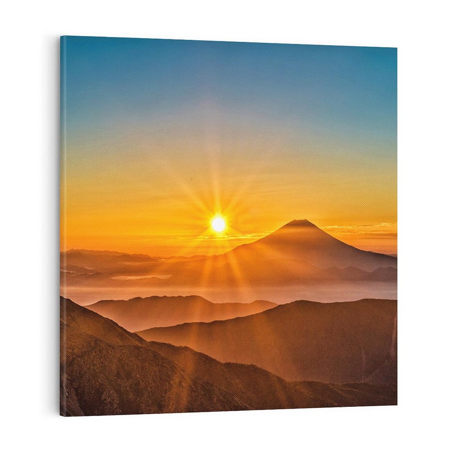 Obraz na płótnie 70x70 - Malownicze góry piękno krajobrazu - góry, krajobraz