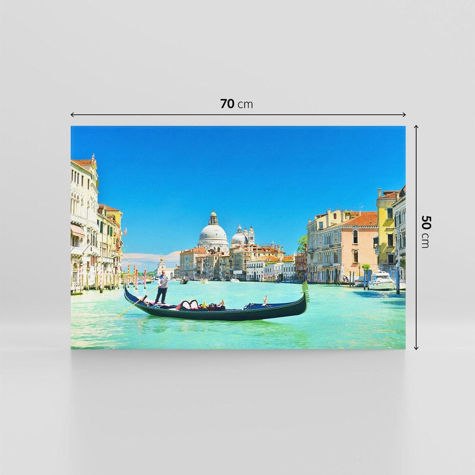 Obraz na płótnie 70x50 - Urok wenecjańskiego kanału - Wenecja, Włochy