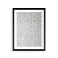 Plakat w ramie 30x40 - Wymiarowa Struktura - ściana, cegła - rama czarna
