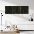 Obraz na płótnie 120x40 - Ciemny las iglasty - las, iglasty