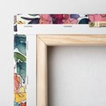 Obraz na płótnie 60x60 - Rozkwitające marzenia - akwarelowe kwiaty, kolory