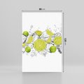 Obraz na płótnie 80x120 - Rześkość i smak - limonki, lód