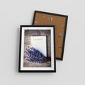 Plakat w ramie 30x40 - Lawendowa Magia - lawenda, fiolet - rama czarna