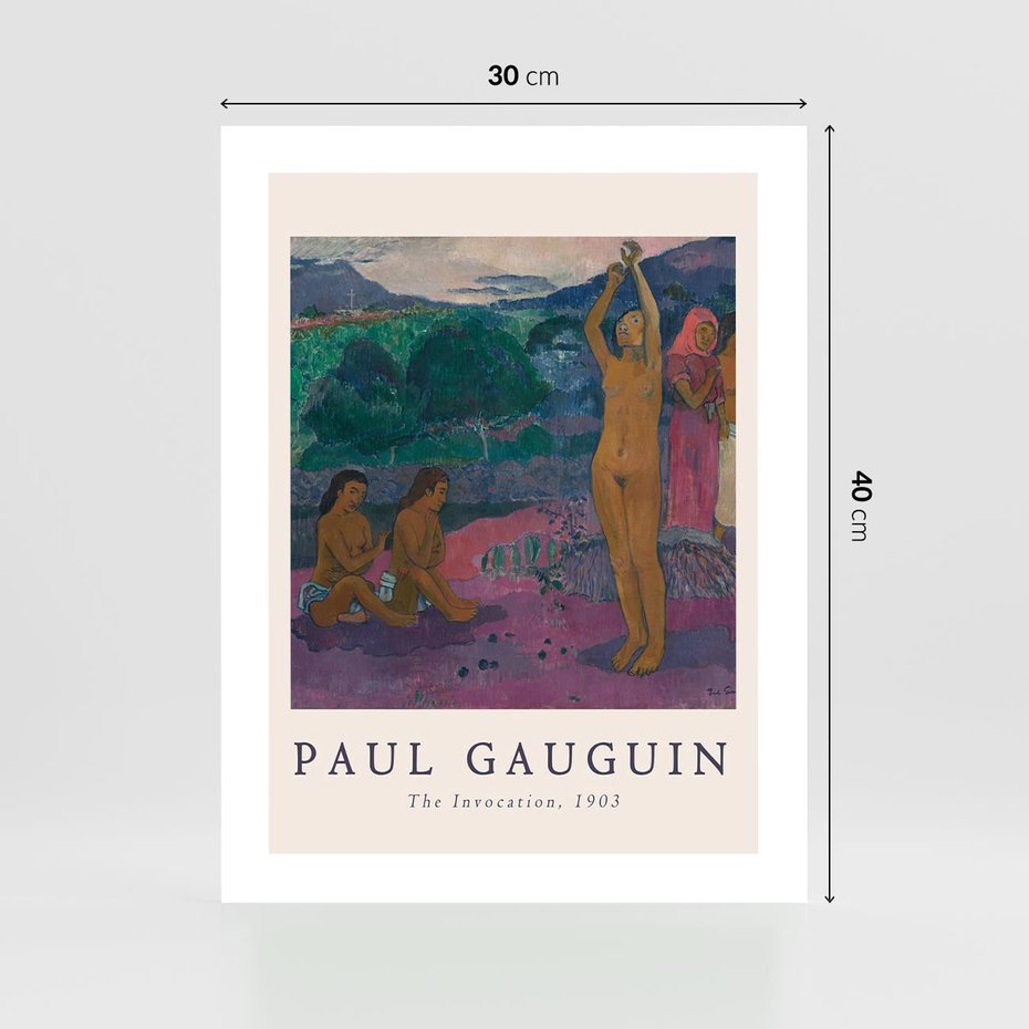 Plakat bez ramy 30x40 - Reprodukcja Gauguina: Sztuka Egzotyczna na Plakacie - paul gauguin, plakat