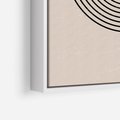 Obraz w ramie 70x100 - Puls Abstrakcji - abstrakcyjne linie, geometria - rama biała