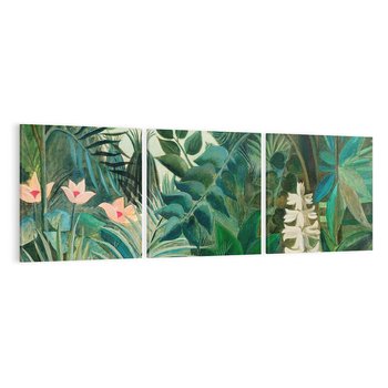 Obraz na płótnie 90x30 - "The Equatorial Jungle " (1909) Henri Rousseau - Reprodukcja - reprodukcja, obraz na płótnie