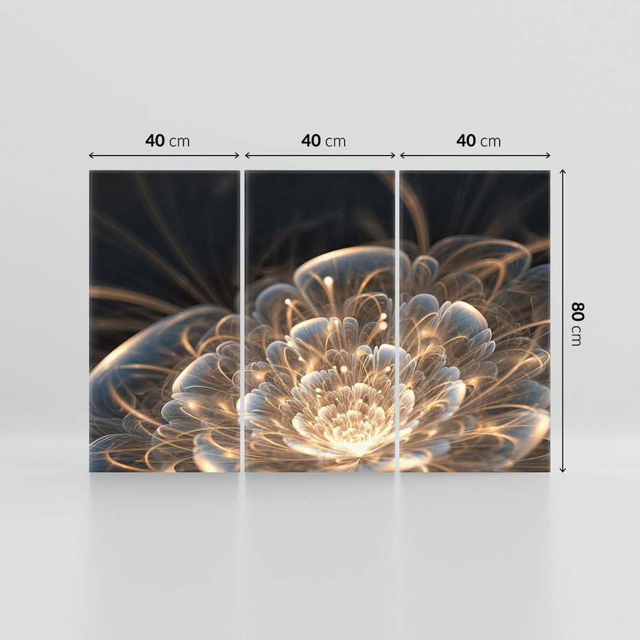 Obraz na płótnie 120x80 - Nowoczesny Kwiat - kwiat, nowoczesny