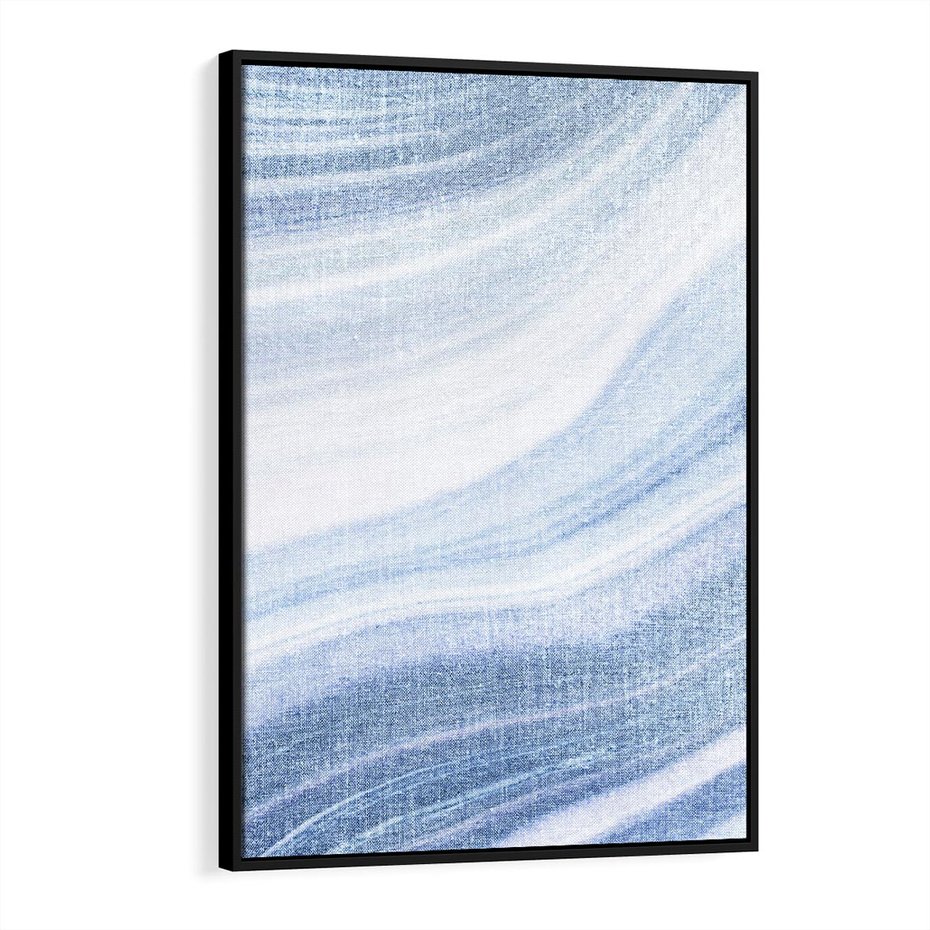 Obraz w ramie 70x100 - Abstrakcyjna akwarela - abstrakcja, akwarela - rama czarna