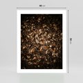 Plakat bez ramy 40x50 - Brązowe Liście w Scenerii - suche liście jesień brąz