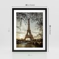 Plakat w ramie 40x50 - Uroczystość w Paryżu - Paryż, wieża - rama czarna
