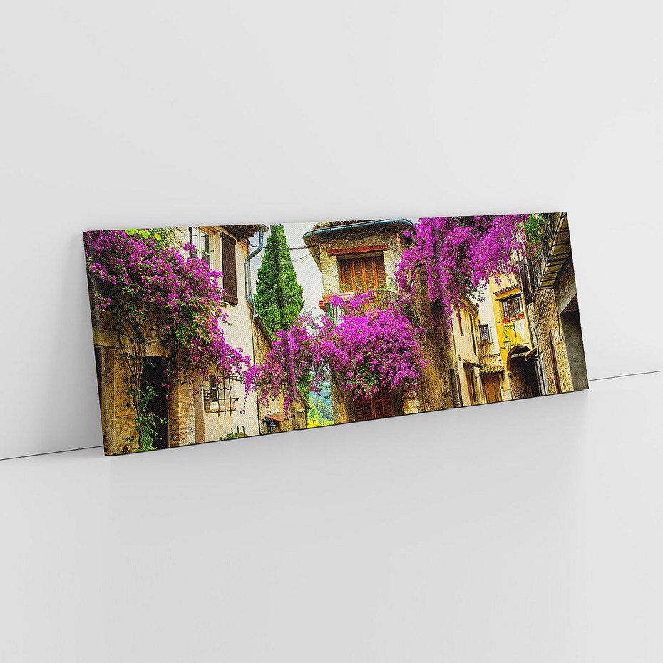 Obraz na płótnie 90x30 - Urok francuskiej uliczki - Francja, uliczka
