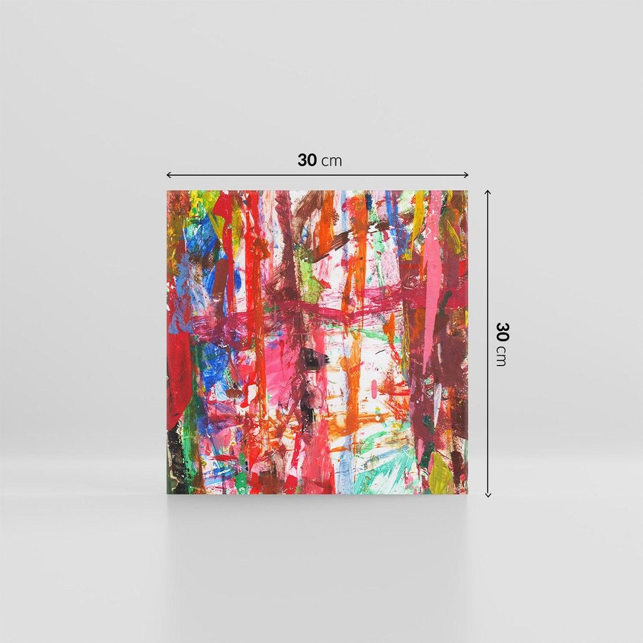 Obraz na płótnie 30x30 - Abstrakcja: wyraz emocji - abstrakcja