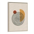 Obraz w ramie 50x70 - Odbicia Wyobraźni - nowoczesna sztuka, minimalizm - rama drewno