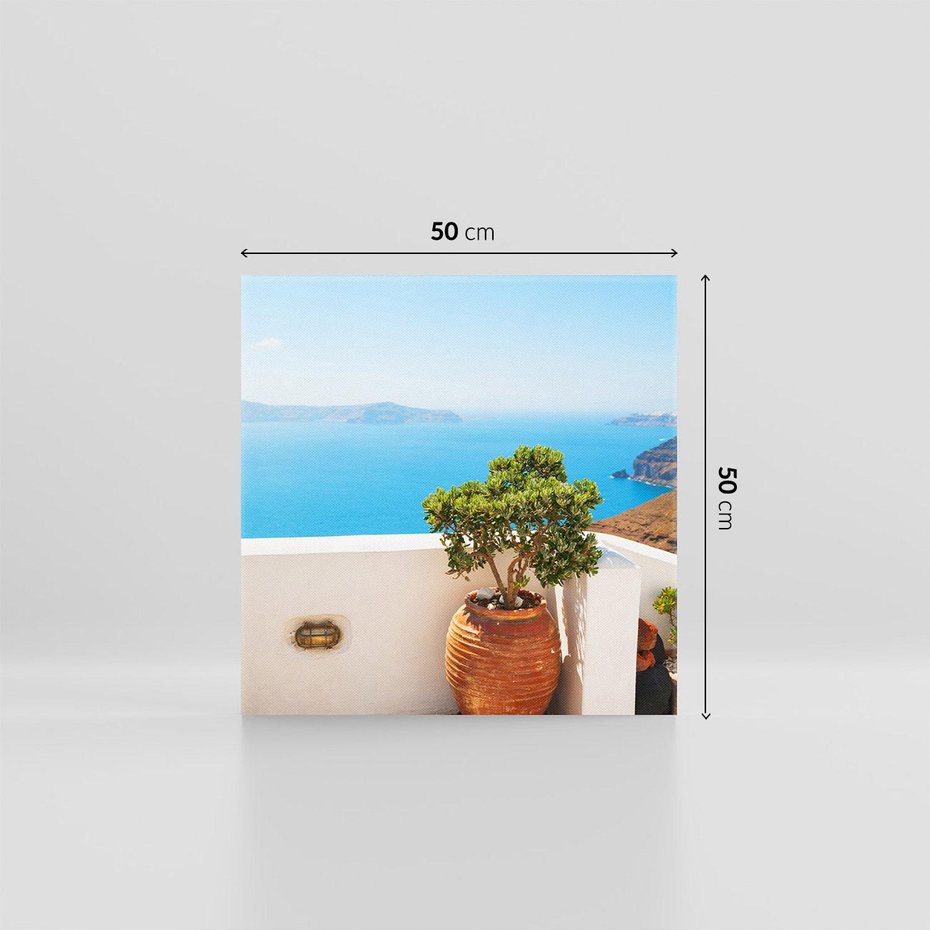 Obraz na płótnie 50x50 - Santorini - oaza greckiej wyspy - Santorini, grecka