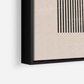 Obraz w ramie 70x100 - Migocące Echa - abstrakcyjne linie, geometria - rama czarna