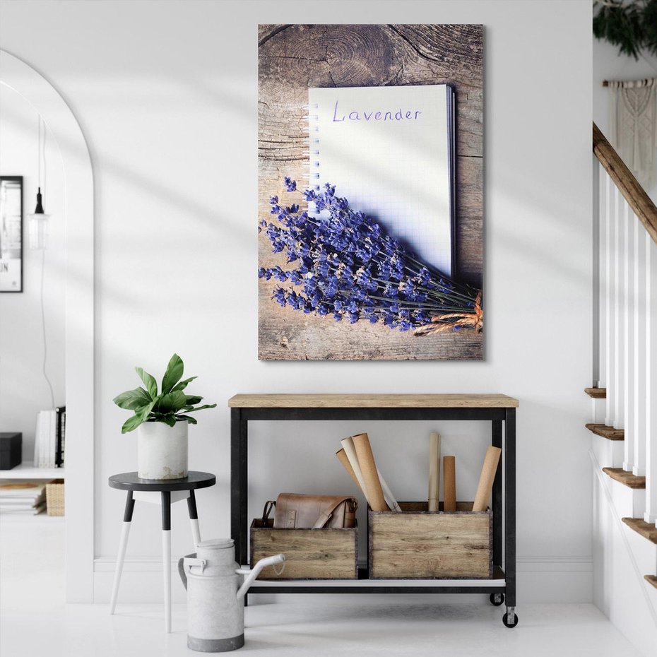 Obraz na płótnie 50x70 - Lawendowa Magia - lawenda, fiolet