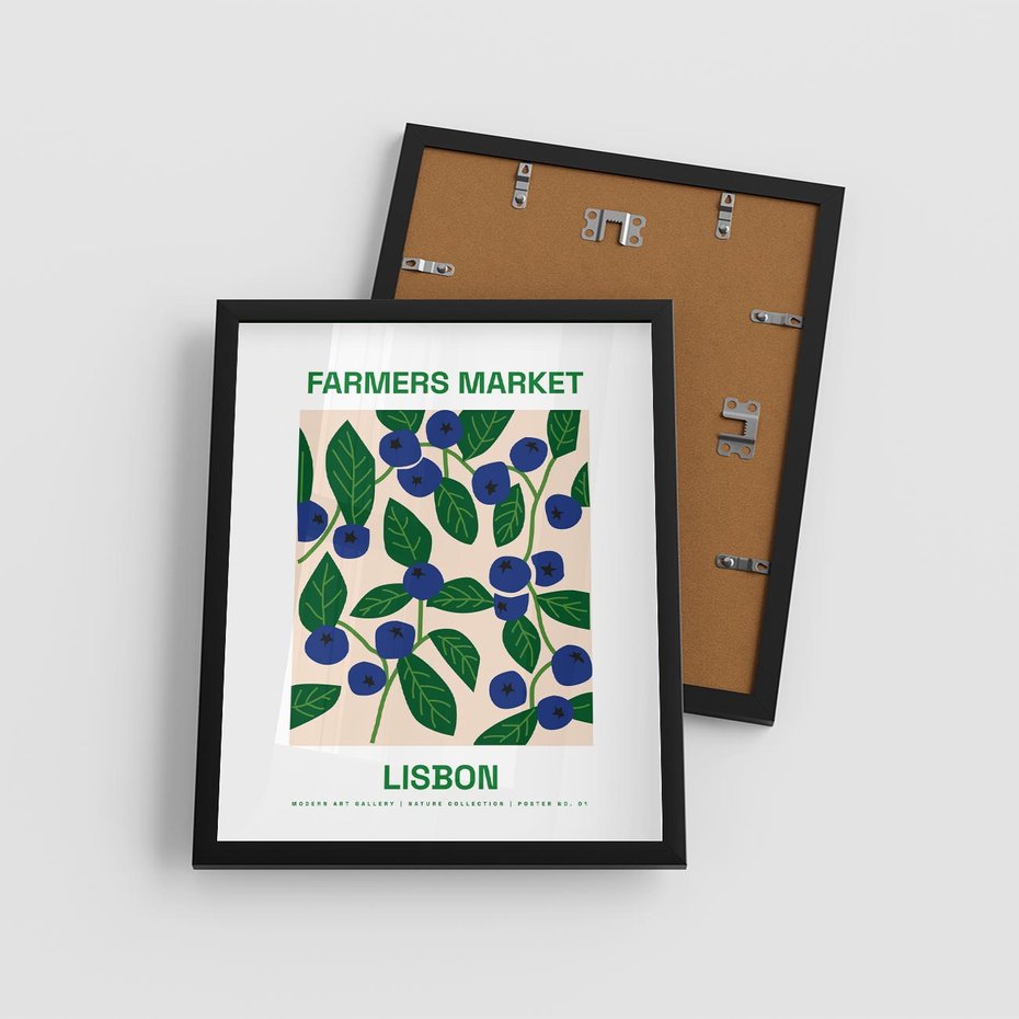 Plakat w ramie 40x50 - Rozkwitający Taniec - rośliny, wazon - rama czarna