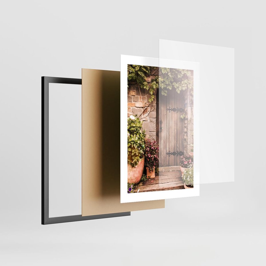 Plakat w ramie 30x40 - Wyjątkowy Klimat - drzwi, stare - rama czarna