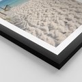 Plakat w ramie 30x40 - Harmonia plażowego morza - plaża, morze - rama czarna