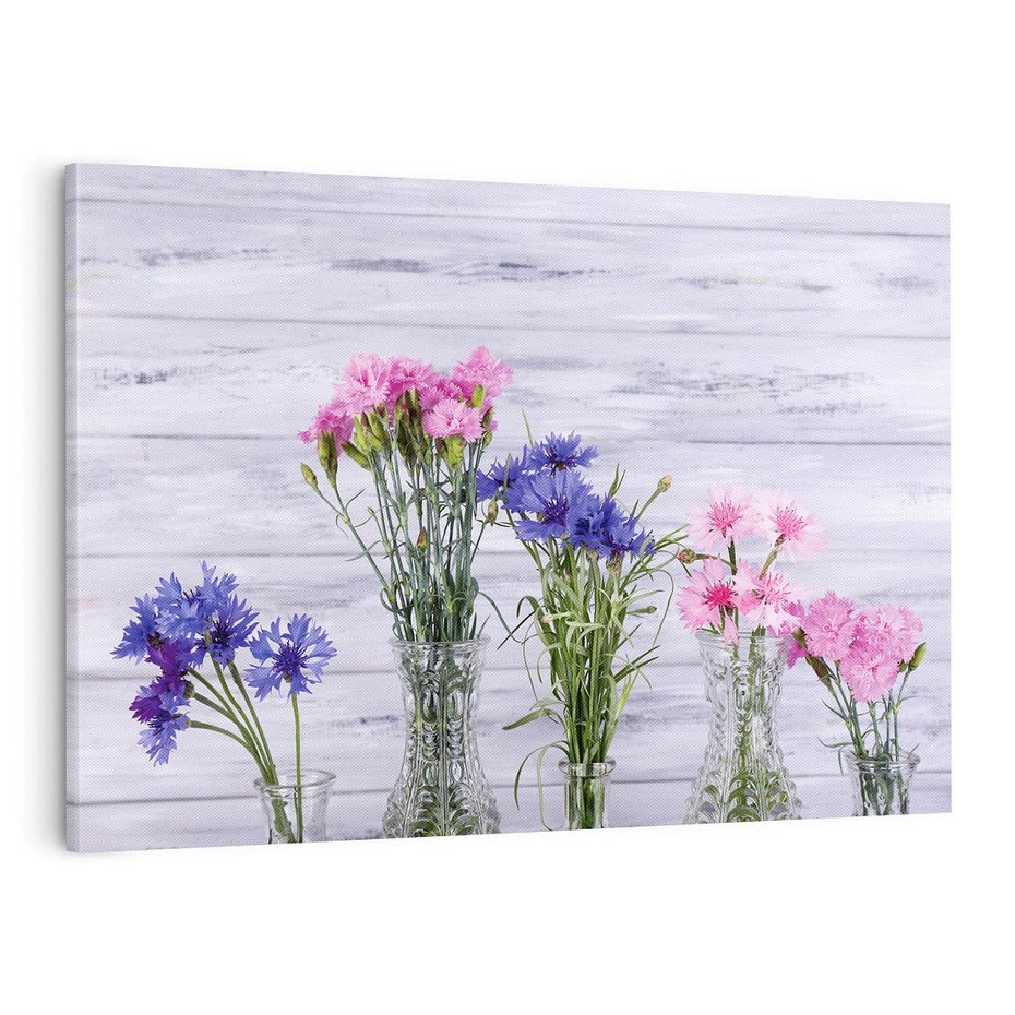 Obraz na płótnie 100x70 - Kwiatowe impresje - kwiaty,