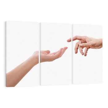 Obraz na płótnie 120x80 - Dłonie Miłości - Siła Dotyku - dłonie, kobieta