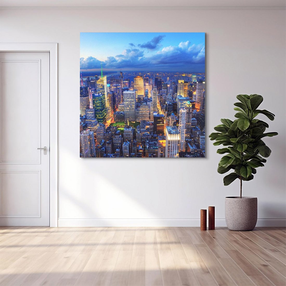 Obraz na płótnie 50x50 - Energia wielkiego miasta - Nowy Jork, NY