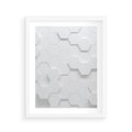 Plakat w ramie 40x50 - Intrygujący Wymiar - geometria, 3D - rama biała