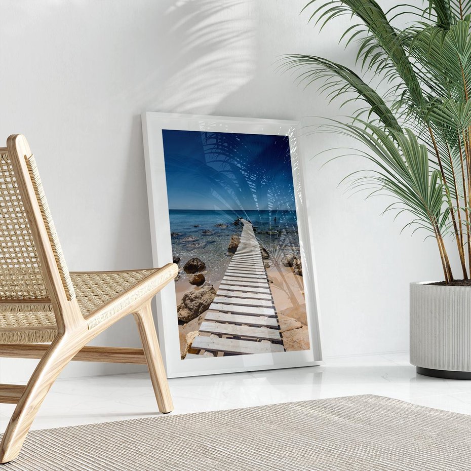 Plakat bez ramy 21x30 - Oaza spokoju - plaża, morze