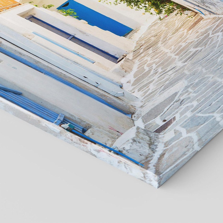 Obraz na płótnie 50x50 - Urok greckiej uliczki - Grecja, wyspa