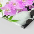 Obraz na płótnie 30x30 - Orchidea w SPA - spa, orchidea