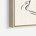 Obraz w ramie 70x100 - Migotliwa Symfonia - kobieta akt, minimalizm - rama drewno