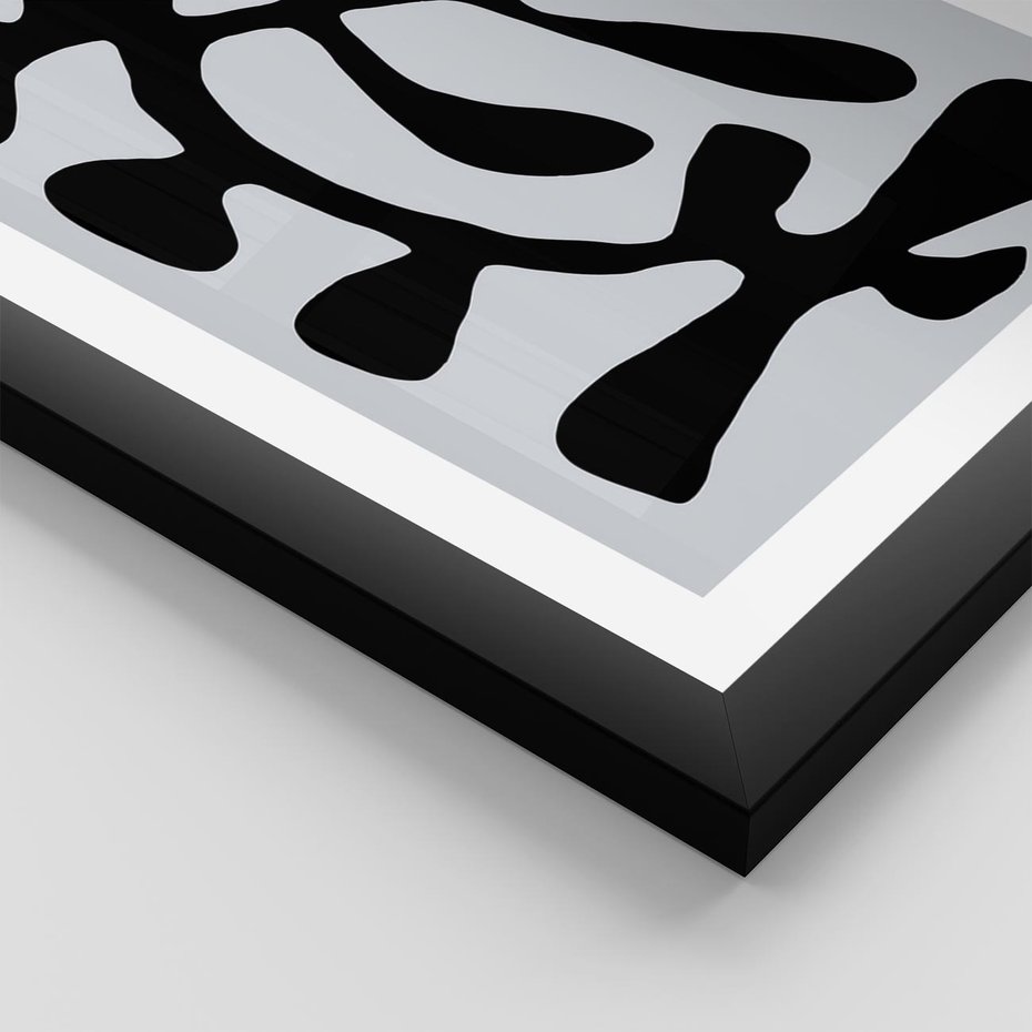 Plakat w ramie 50x70 - Przenikające Refleksje - matisse, sztuka nowoczesna - rama czarna