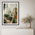 Plakat w ramie 40x50 - Sukulenty w Szklarni - sukulenty, w szklarni - rama czarna