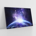 Obraz na płótnie 120x80 - Podróż w kosmiczną przestrzeń - kosmos, ziemia
