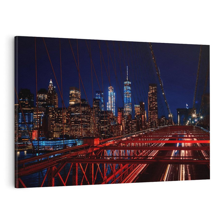 Obraz na płótnie 70x50 - Most w Nowym Jorku - Manhattan - most, Nowy Jork