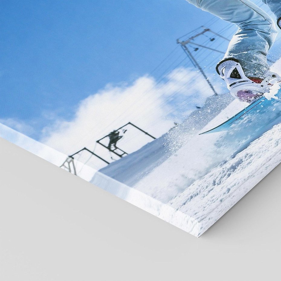 Obraz na płótnie 120x80 - Snowboard na zimowych zboczach - snowboard, zima