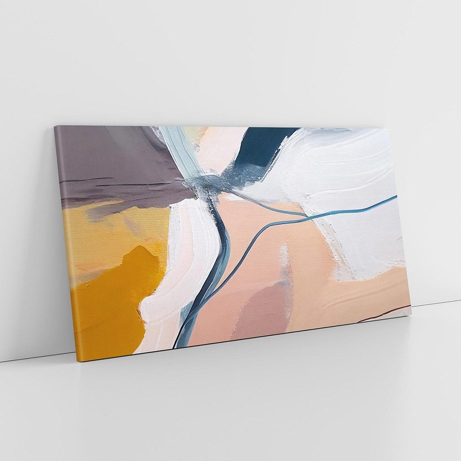 Obraz na płótnie 140x70 - Ścieżki Emocji - abstrakcja, farby olejne