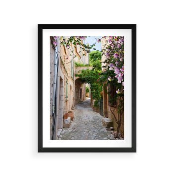 Plakat w ramie 30x40 - Ścieżka W Nieskończoność - uliczka, perspektywa - rama czarna