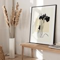 Plakat bez ramy 21x30 - Rozkwitające w konturach - irys, kwiaty