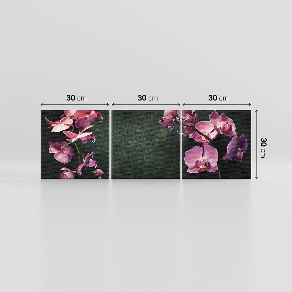 Obraz na płótnie 90x30 - Harmonia i relaks - orchidea, kwiat