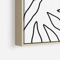 Obraz w ramie 70x100 - Liście Mocy - mroczna sztuka, minimalizm - rama drewno