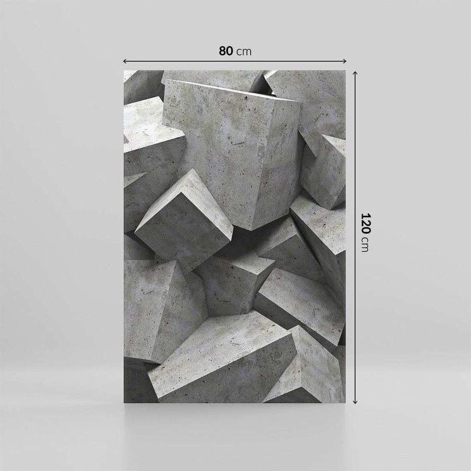 Obraz na płótnie 80x120 - Abstrakcja w Trzech Wymiarach - 3D, abstrakcja