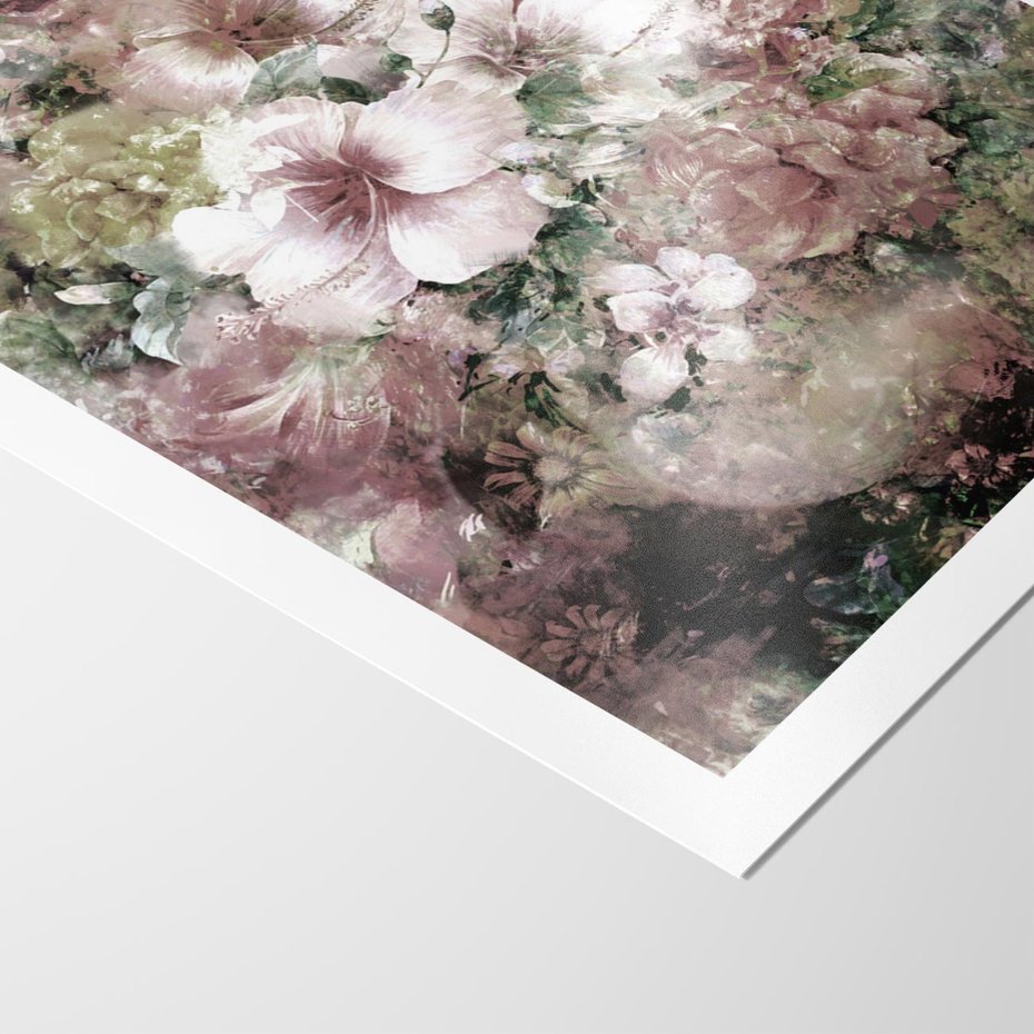 Plakat bez ramy 21x30 - Piękno natury na płótnie - kwiaty, olejne