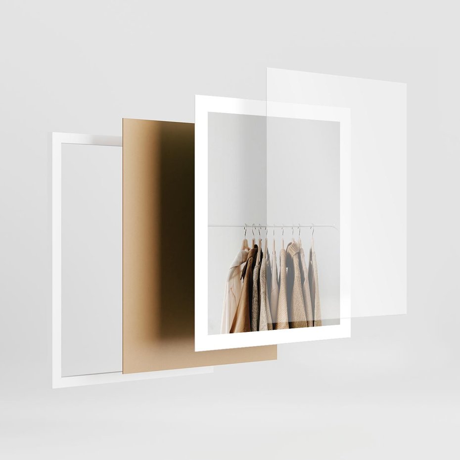 Plakat w ramie 40x50 - Boho Elegancja - boho kobiece zdjęcie, wieszak - rama biała