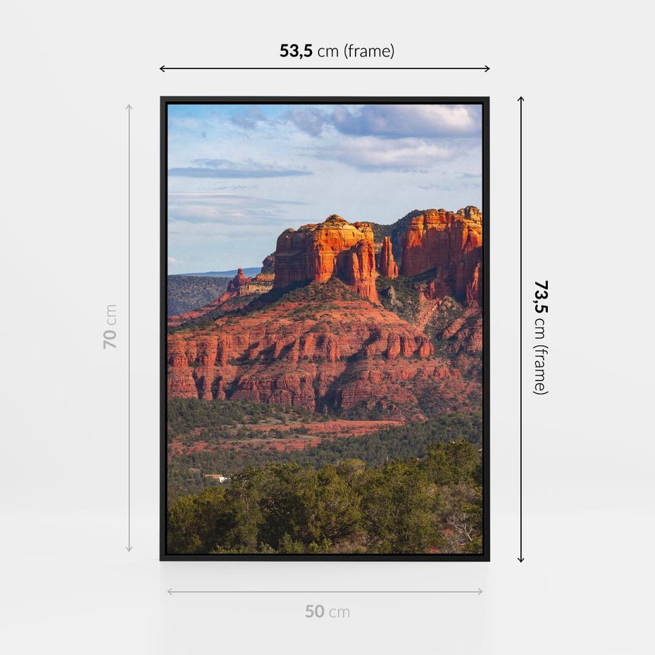 Obraz w ramie 50x70 - Majestatyczny Wielki Kanion - wielki kanion, perspektywa - rama czarna