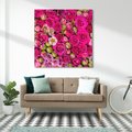 Obraz na płótnie 30x30 - Kwiatowa symfonia róż - róże, kwiaty