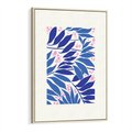 Obraz w ramie 80x120 - Kolorowy Wir - liściasta kompozycja, nowoczesny plakat - rama drewno
