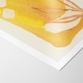 Plakat bez ramy 21x30 - Kolorowe Marzenia - abstrakcyjna żółta plama, akwarela